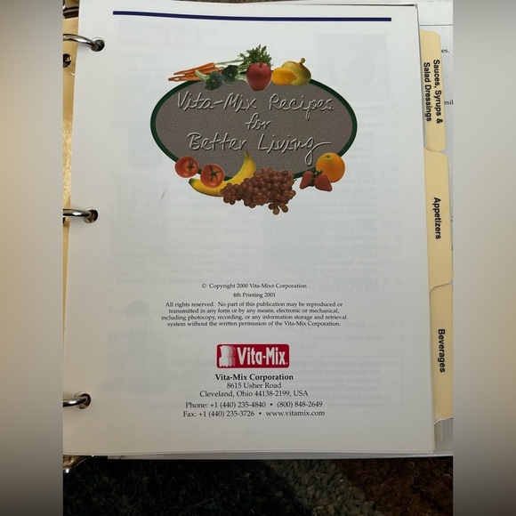 Vitamix User Manual Brochures Catalogs Recipes 🐝 - Picture 9 of 12
